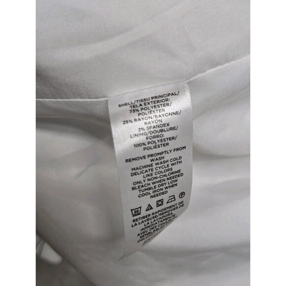 Ann Taylor Factory Womens Size 6 White Striped One Button Pant Suit Classic - Picture 10 of 10